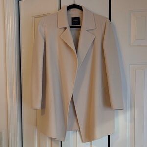 Theory Clairene Cream Wool Coat